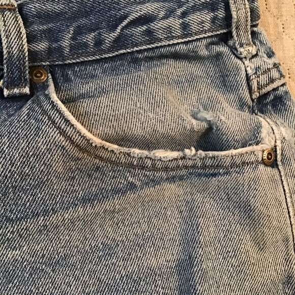 Carhartt Jeans Men's 38x29 Distressed Relaxed Fit Stains Fading Light Wash B160 - Picture 3 of 9